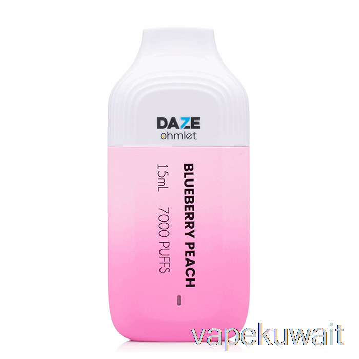 7 مجموعة Daze Ohmlet 7000 Vape Vape يمكن التخلص منها باللون الأزرق والخوخ